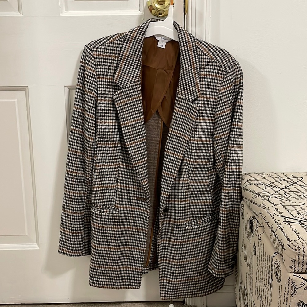 Houndstooth brown blazer FINAL PROCE DROP